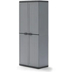 Rangement|Gifi Armoire de rangement en plastique kis jolly gris