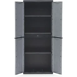 Rangement|Gifi Armoire de rangement en plastique kis jolly gris