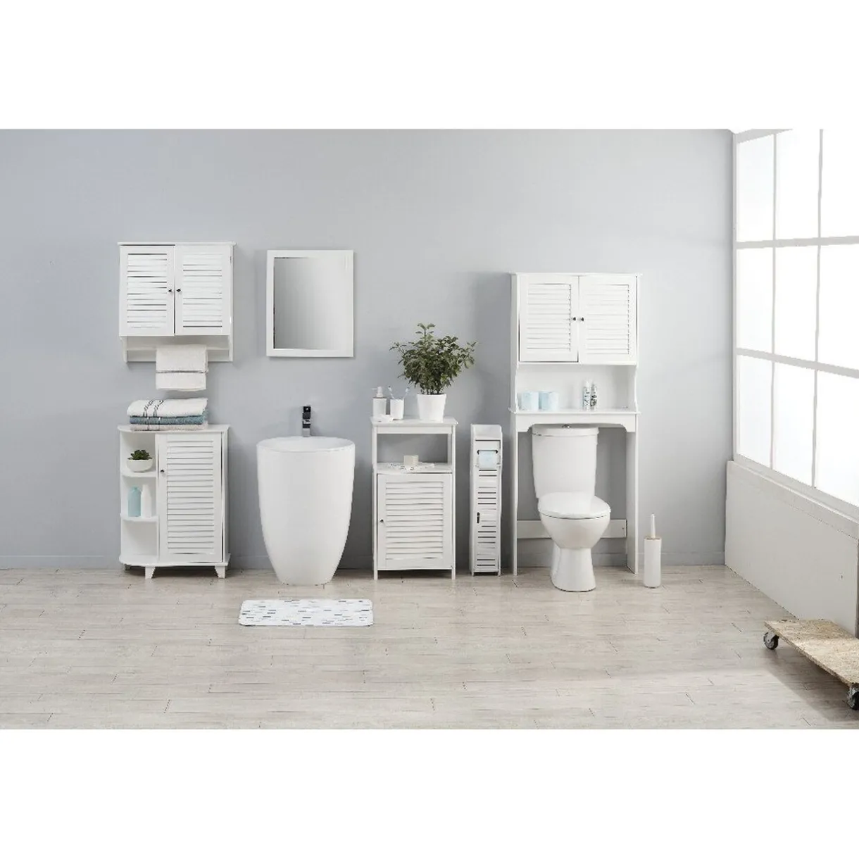 Gifi Armoire de salle de bain murale blanc Valentine