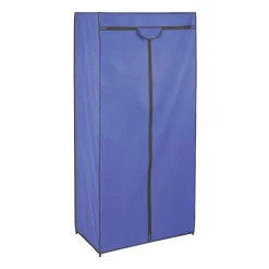 Rangement|Gifi Armoire dressing bleu 1 étagère et 1 penderie