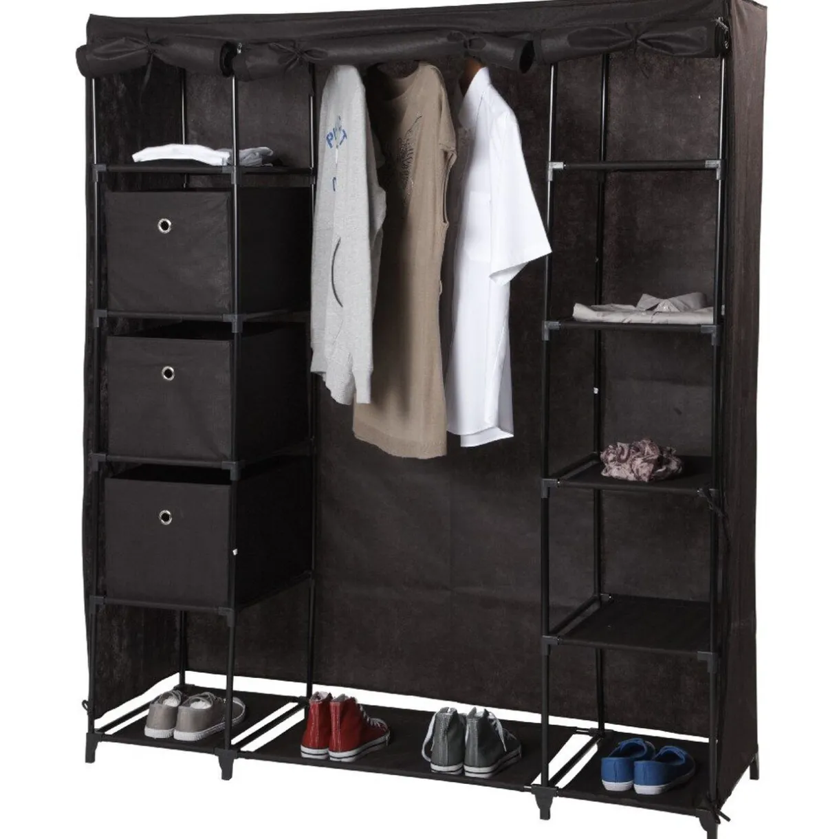 Rangement|Gifi Armoire dressing chocolat