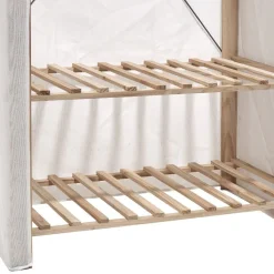 Rangement|Gifi Armoire dressing en bois et housse coton