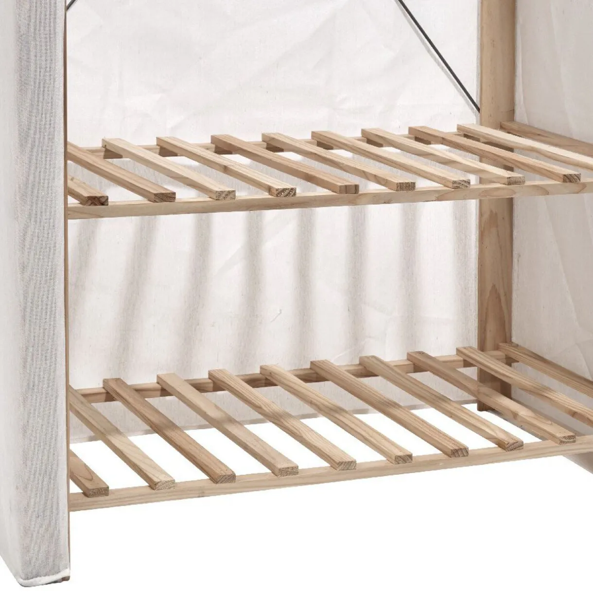 Rangement|Gifi Armoire dressing en bois et housse coton