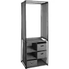Rangement|Gifi Armoire dressing gris