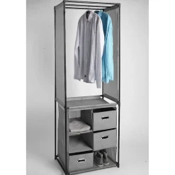 Rangement|Gifi Armoire dressing gris