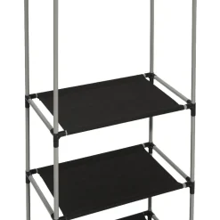 Rangement|Gifi Armoire dressing gris et noir