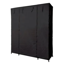 Rangement|Gifi Armoire dressing tissu noir