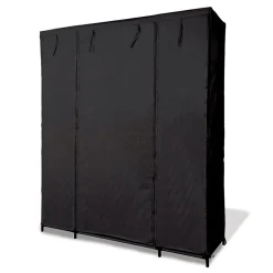 Rangement|Gifi Armoire dressing tissu noir