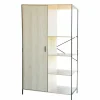 Rangement|Gifi Armoire 2en1 William penderie et étagère métal et bois