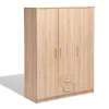 Rangement|Gifi Armoire Ohio chêne sonoma 3 portes