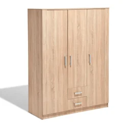 Rangement|Gifi Armoire Ohio chêne sonoma 3 portes