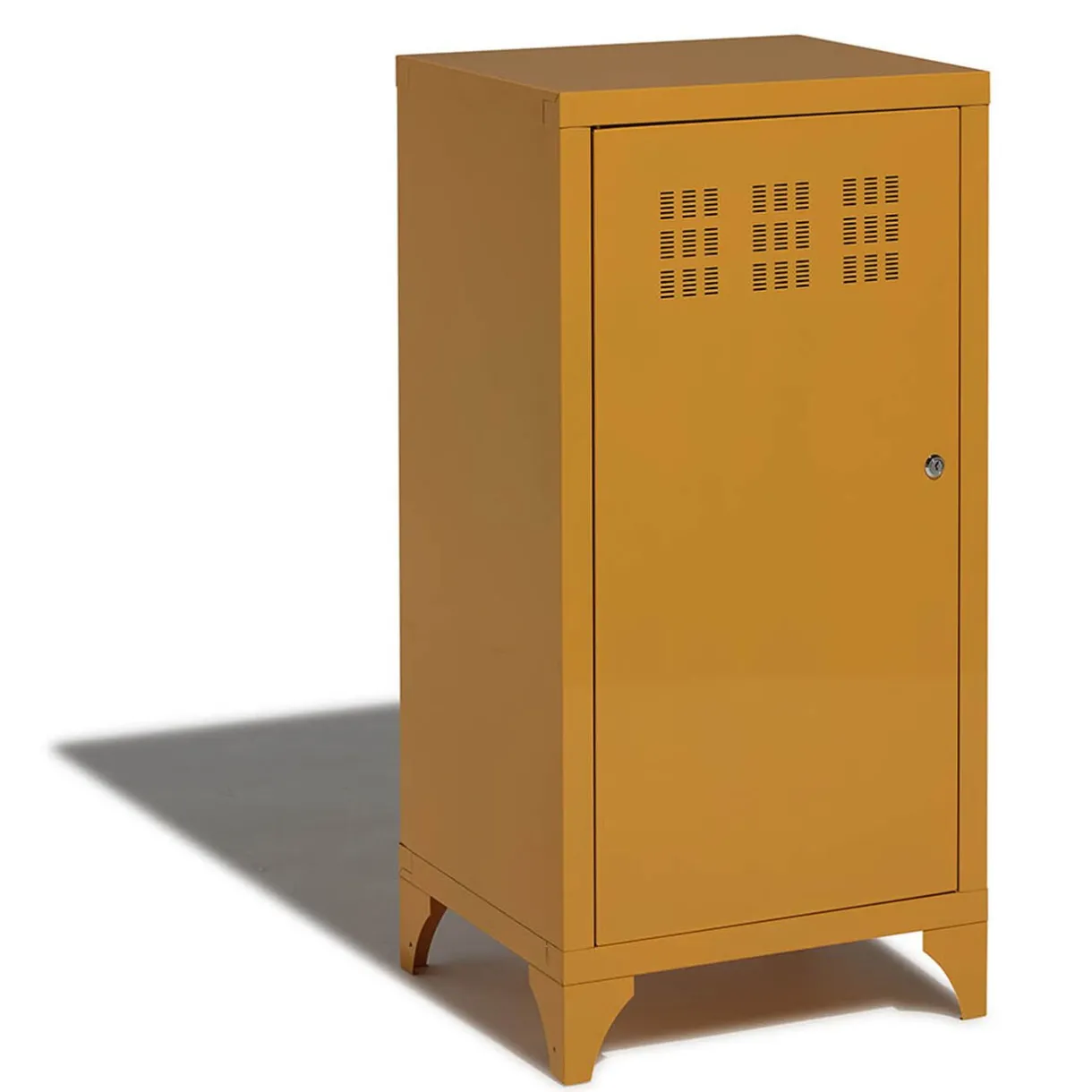 Rangement|Gifi Armoire Pittsburgh jaune moutarde 1 porte