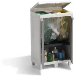 Nettoyage Et Entretien|Gifi Armoire poubelle tri sélectif