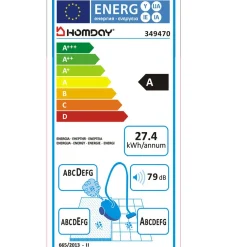 Nettoyage Et Entretien|Gifi Aspirateur cyclonique sans sac Homday bleu et noir