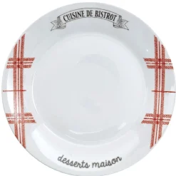 Assiette à dessert bistrot^Gifi