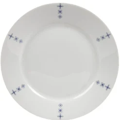 Assiette à dessert blanche décor aile bleu^Gifi Outlet