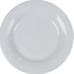 Assiette à dessert blanche ronde Enzo^Gifi Outlet