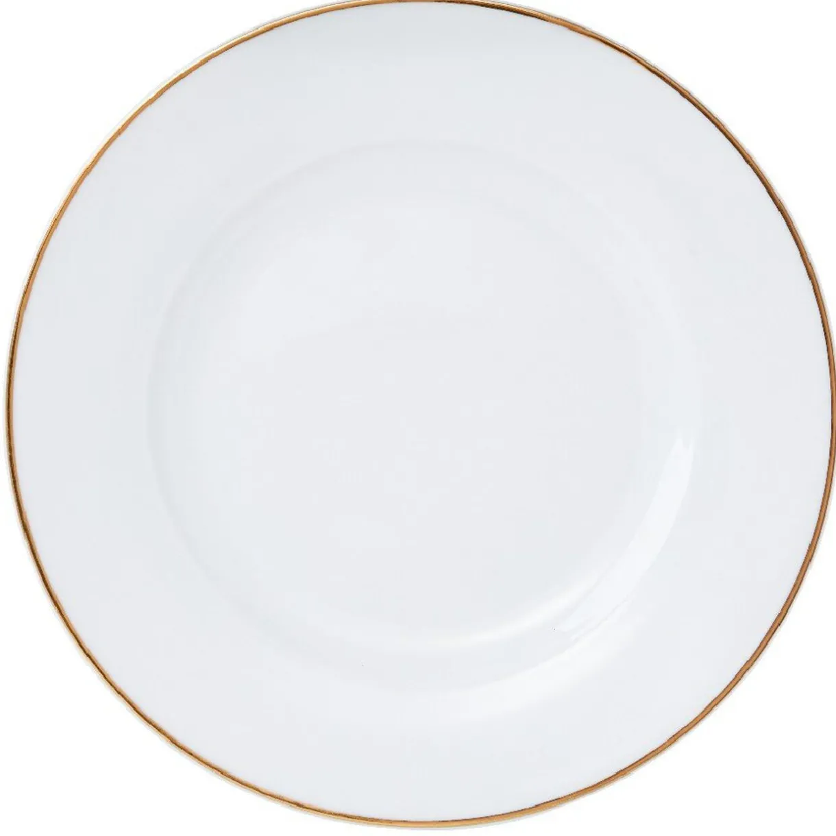 Assiette à dessert blanche contour doré^Gifi New