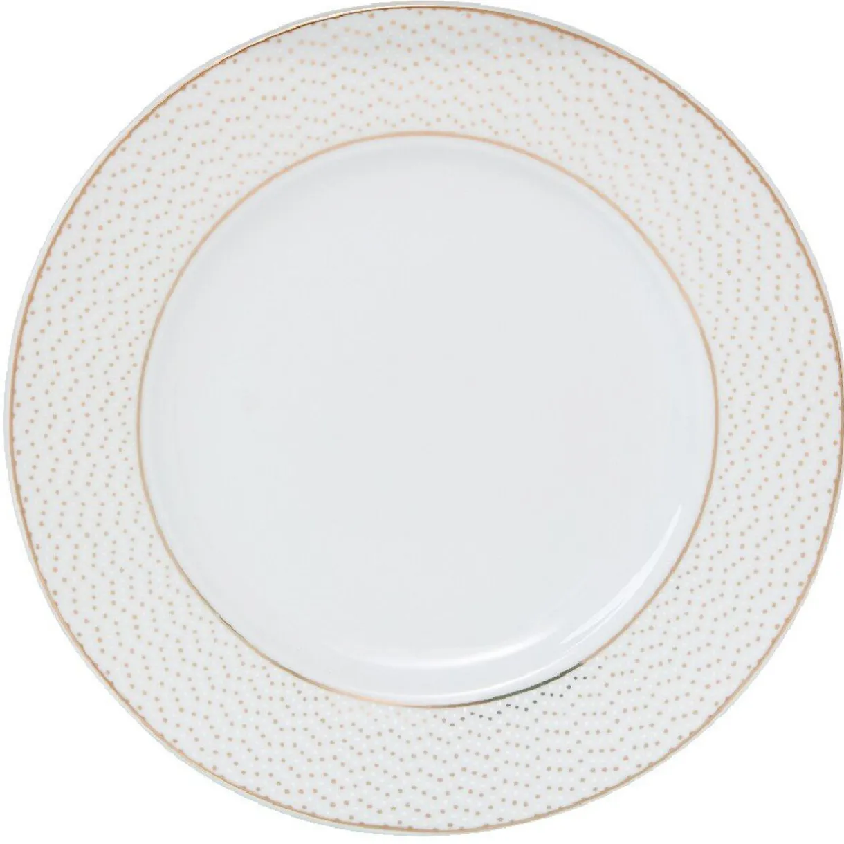 Assiette à dessert blanche motifs dorés^Gifi Discount