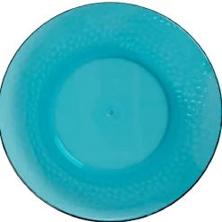 Assiette à dessert bleue martelé x4^Gifi New