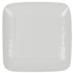 Assiette à dessert carrée blanche^Gifi New