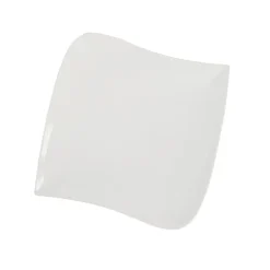 Assiette à dessert carrée blanche^Gifi Clearance