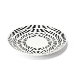 Assiette à dessert Dakar en porcelaine blanc et noir Ø19cm^Gifi Sale