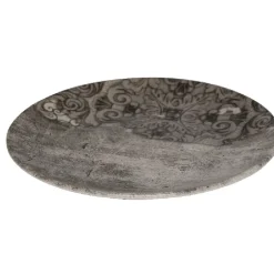 Assiette à dessert décor bois décor arabesques^Gifi Outlet