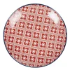Assiette à dessert design carreaux de ciment rouge^Gifi Discount