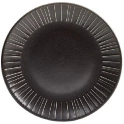 Assiette à dessert en céramique noir Ø21cm^Gifi Clearance
