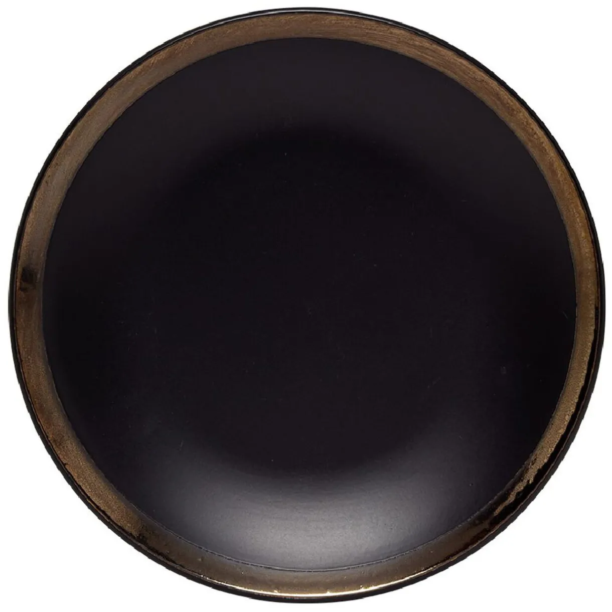 Assiette à dessert en faïence avec liseré doré^Gifi Sale