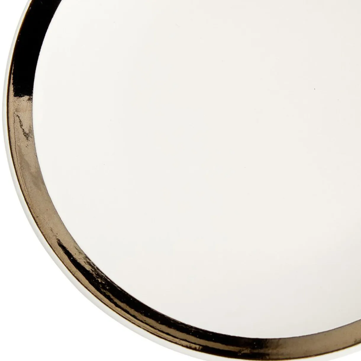 Assiette à dessert en faïence avec liseré doré^Gifi Sale