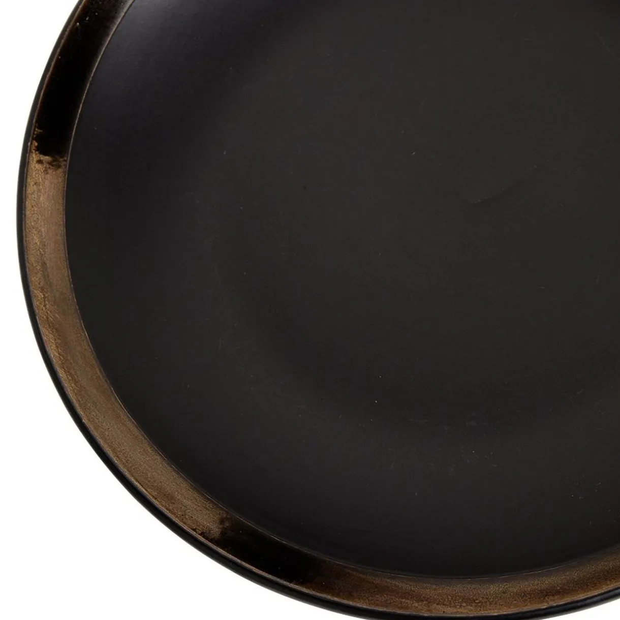 Assiette à dessert en faïence avec liseré doré^Gifi Sale