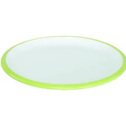 Assiette à dessert en faience contour bicolore^Gifi Outlet