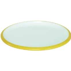 Assiette à dessert en faience contour bicolore^Gifi Outlet