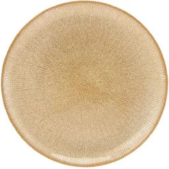 Assiette à dessert en verre strié doré^Gifi Online