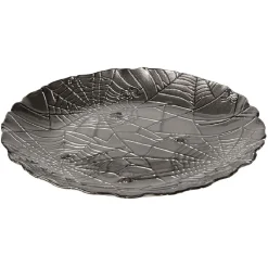 Assiette à dessert en verre Halloween design toile d'araignée Ø21cm^Gifi Discount