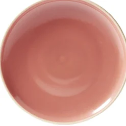 Assiette à dessert faïence Terracotta avec liseré crème^Gifi Discount