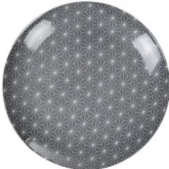 Assiette à dessert grise étoiles blanches collection Crazy^Gifi Sale