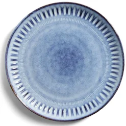 Assiette à dessert grès bleu Ø22cm^Gifi Outlet