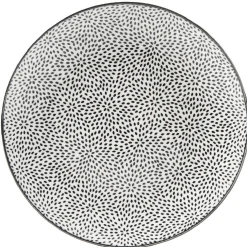 Assiette à dessert Helsinki décor noir blanc x4^Gifi