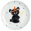 Assiette à dessert Kotipi motif Koala triangle noir et orange^Gifi Sale