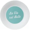 Assiette à dessert "La vie est belle"^Gifi