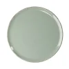 Assiette à dessert Lisbonne en grès vert Ø20,5cm^Gifi