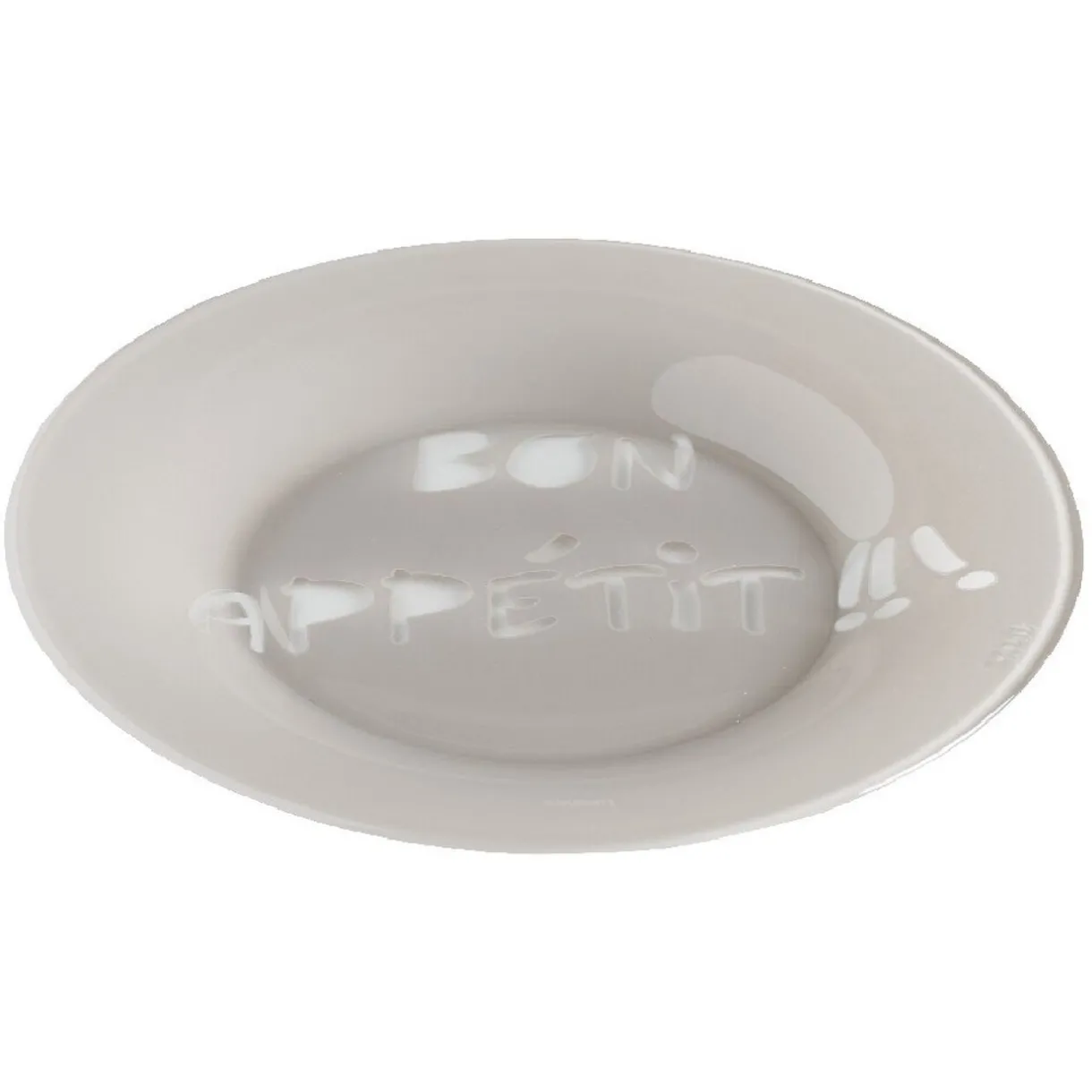 Assiette à dessert Luminarc taupe design Bon appétit^Gifi New