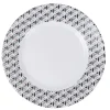 Assiette à dessert Luminarc blanche triangles noirs Palerme^Gifi Sale