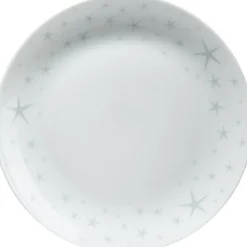 Assiette à dessert motifs étoiles blanche^Gifi