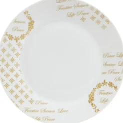 Assiette à dessert porcelaine Noël^Gifi New