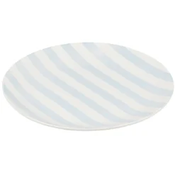 Assiette à dessert porcelaine rayure bicolore Ø16cm^Gifi Online