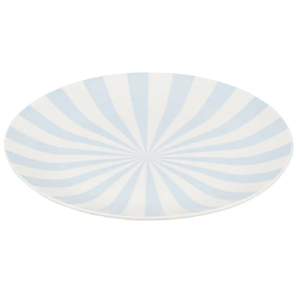 Assiette à dessert porcelaine rayure bicolore Ø16cm^Gifi Online